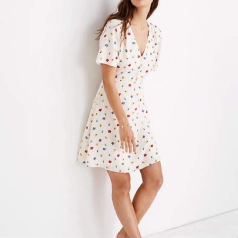 Madewell Flower Pattern Dress